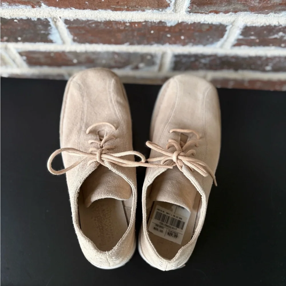 Timberland Smart Comfort Square Toe Loafers Size 8 Oatmeal Suede - Picture 8 of 12